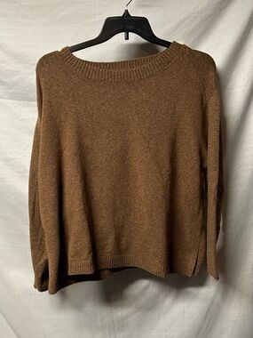 J. Jill Chestnut Brown Crewneck Sweater